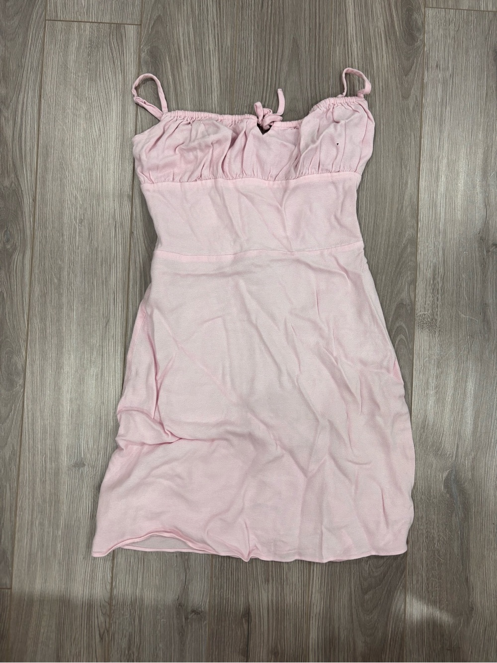 Sunday Best Light Pink Mini Dress with Spaghetti Straps